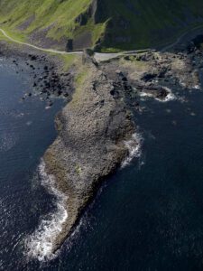 Arial View of Giants Causeway